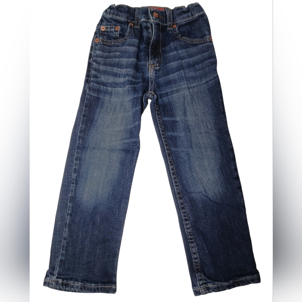 JK Indigo Boys 5R Straight Leg Medium Wash Adjustable Jeans Size
